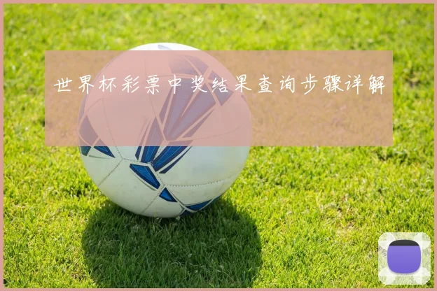 世界杯彩票中奖结果查询步骤详解